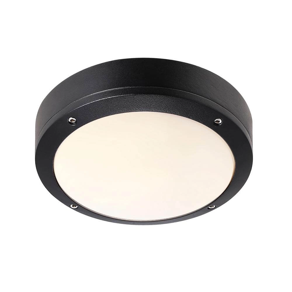 Schwarze Deckenleuchte Desi Ø 22,5cm