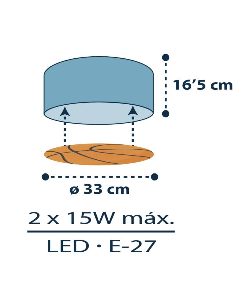 Kinderzimmer-Deckenlampe Basket Dalber 8420406003184