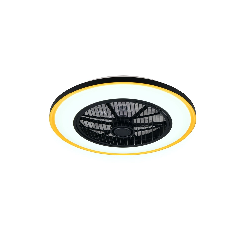 Deckenventilator Varpula Schwarz mit Gold Trio 4017807688597