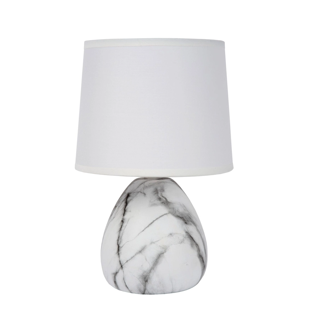 Tischlampe Marmo Weiß