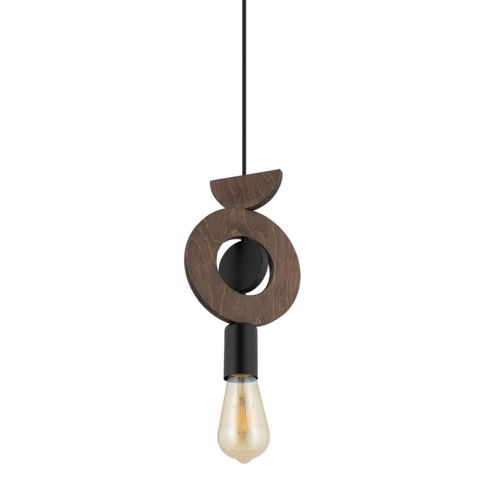 Design-Pendelleuchte Drops Wood D 1-helles Holz Lyora 5903139111768