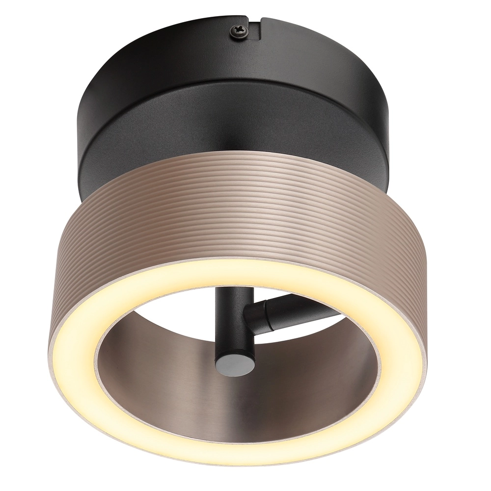 Deckenlampe Axion Schwarz mit Braun Brilliant 4004353477157