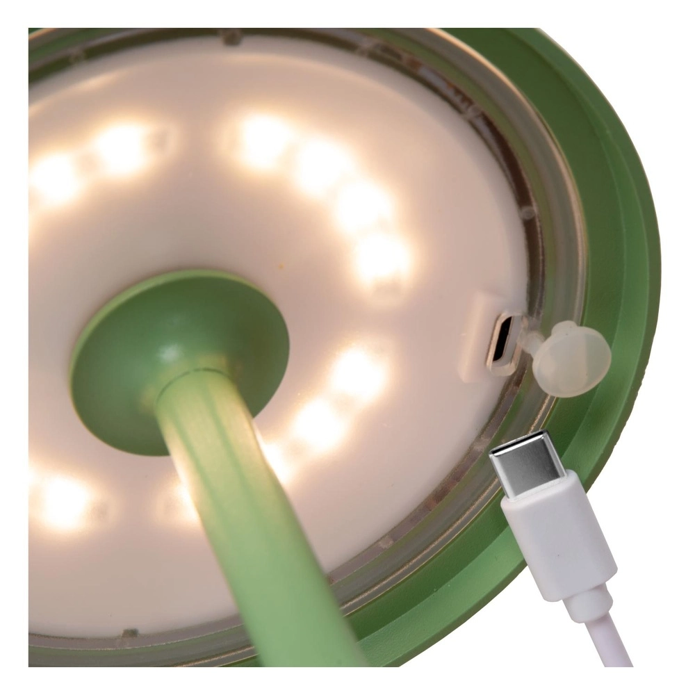 Wiederaufladbare Tischlampe Joy IP54 grün Lucide 5411212151964