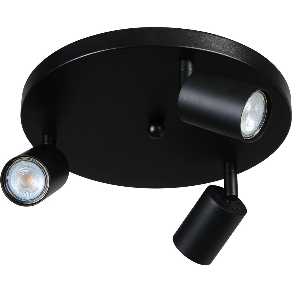 Schwarze Deckenlampe Bounce mit Strahlern
