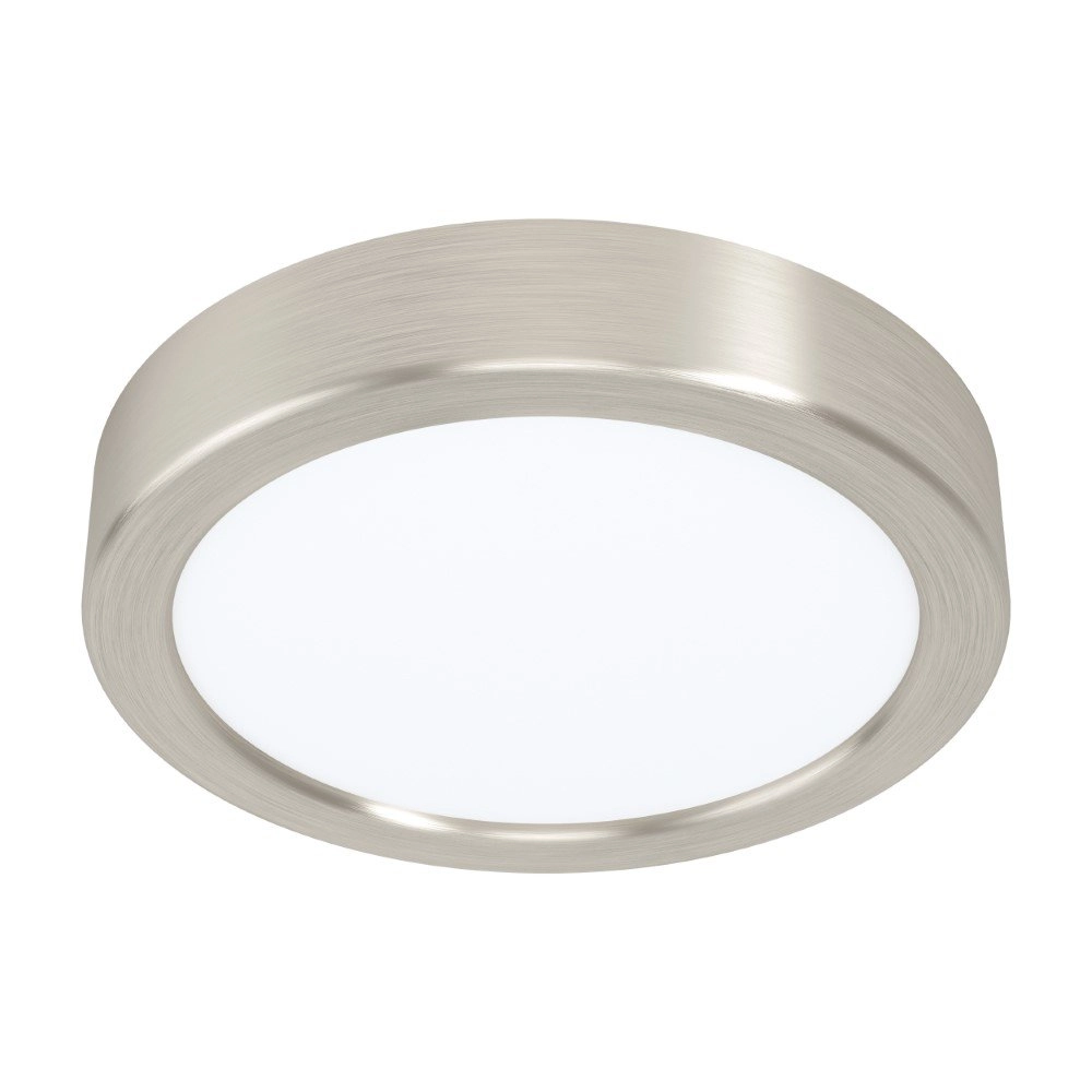 LED-Deckenlampe Fueva 5 10W - 4000k - Ø16cm Nickel
