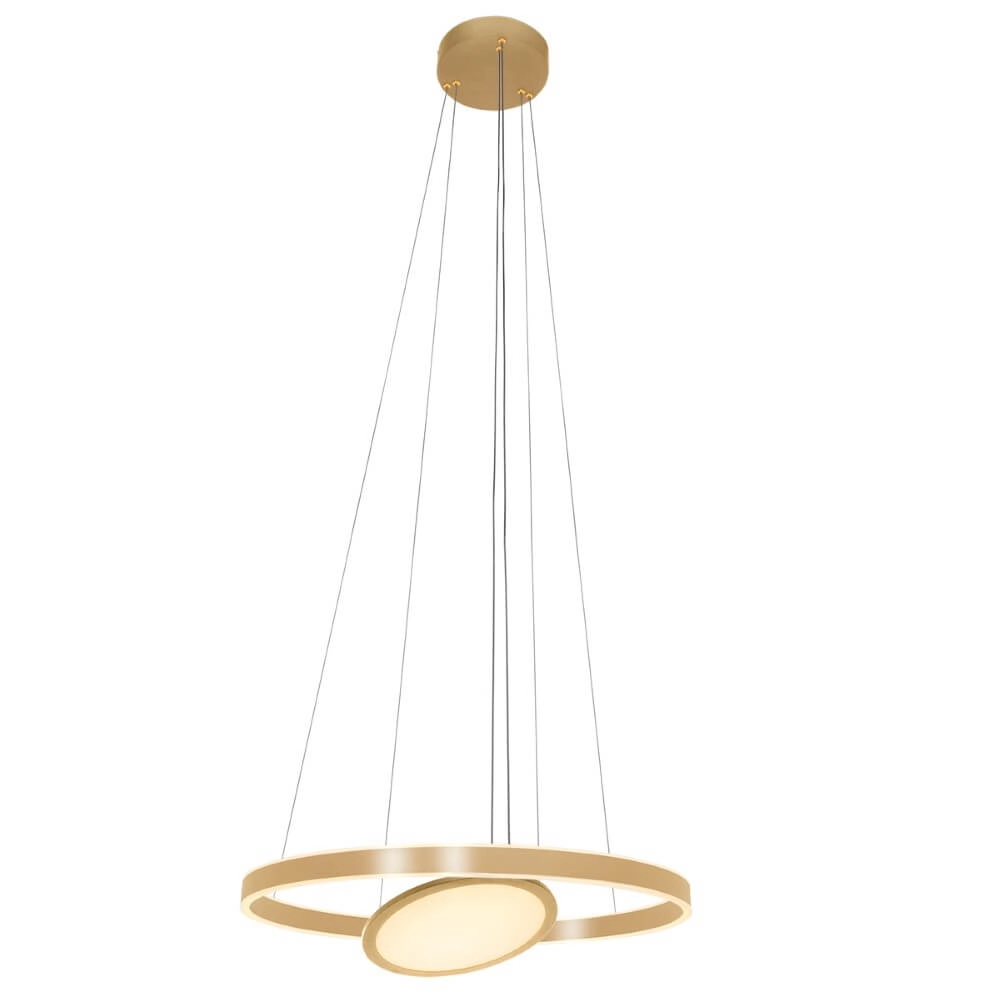 LED-Hängelampe Ringlux 2x LED gold