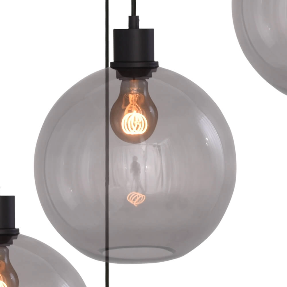Vide-Hängelampe Lazise 5x Ø 20cm schwarz Masterlight 8718121303574