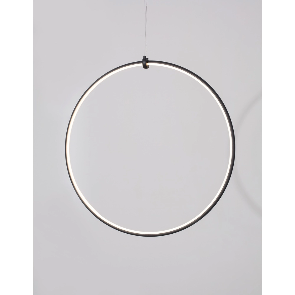 Pendelleuchte Ring schwarz Ø 68cm Lyora 5212017429315