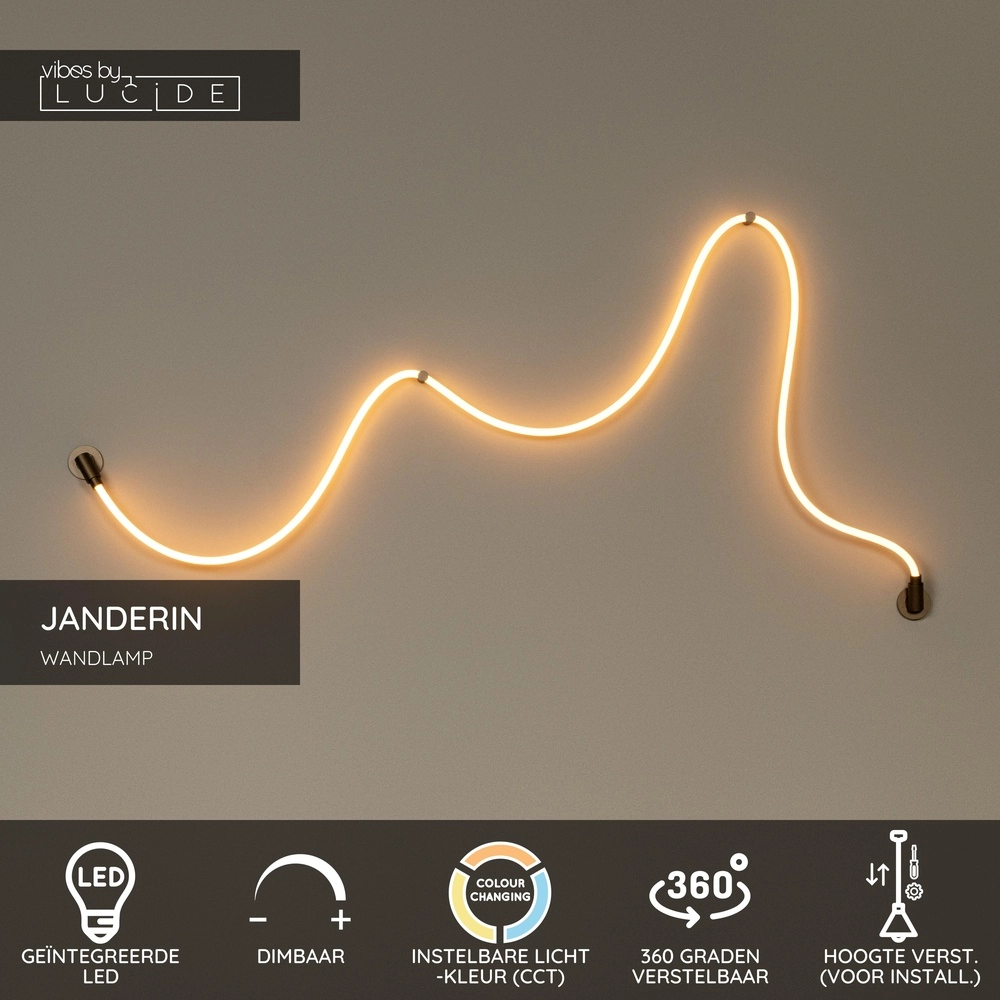 Einzigartige Deckenlampe Janderin 500 cm Champagner Lucide Vibes 5411212242082