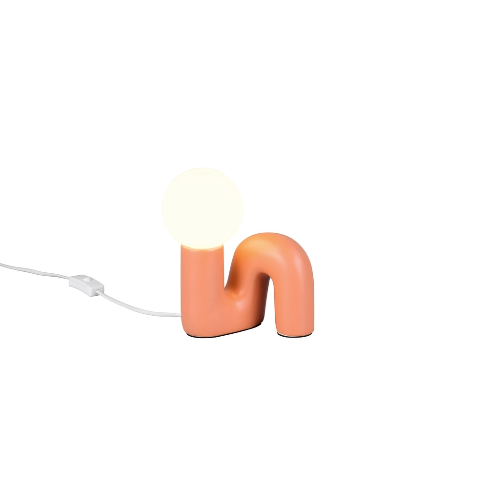 Tischlampe Quinn Aprikose Trio 4017807682267