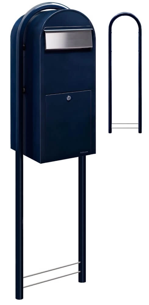 Briefkasten Jumbo 5004 i Schwarz Blau Bobi 6417237026316