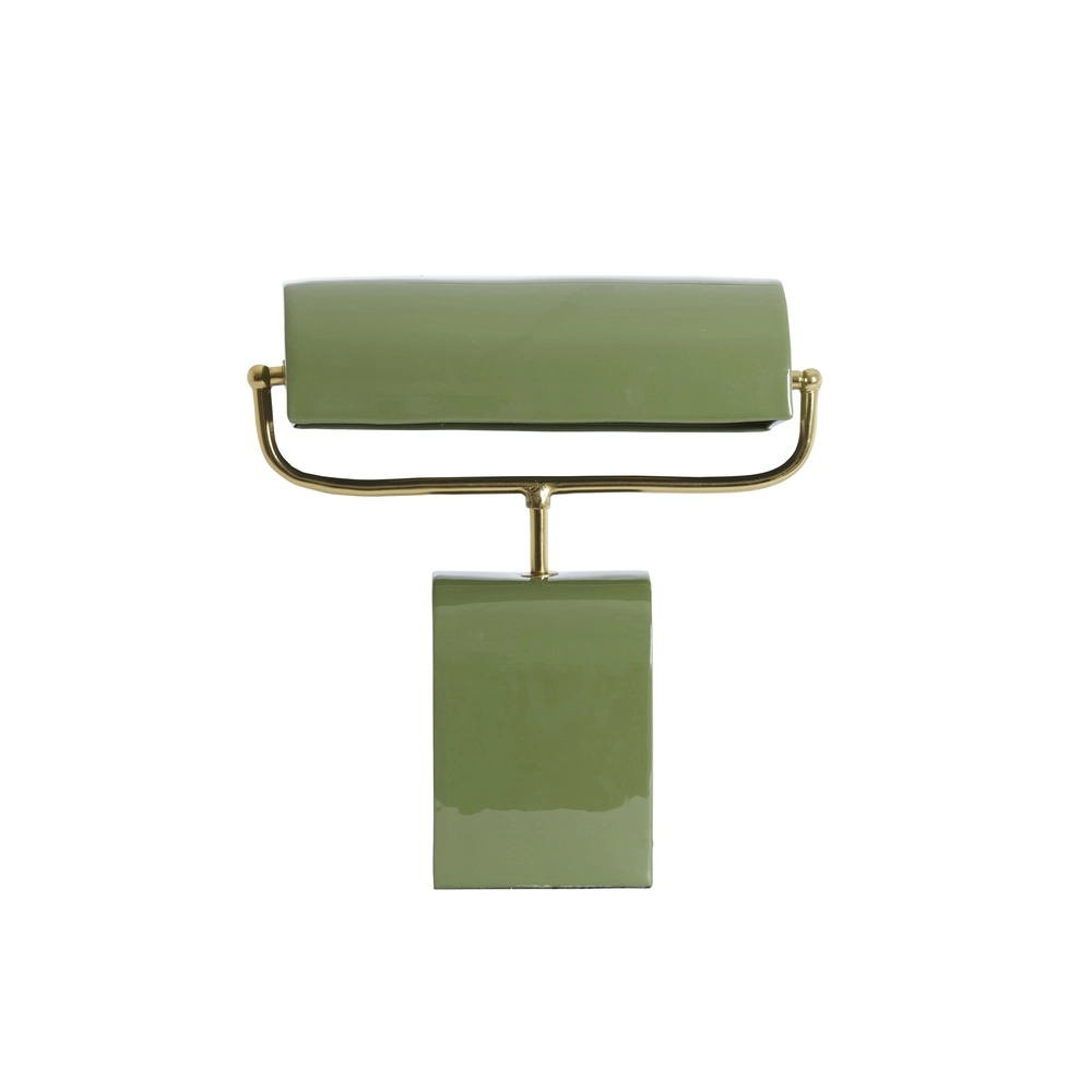 Hellgrüne Schreibtischlampe Cardona mit Gold – 1x E27