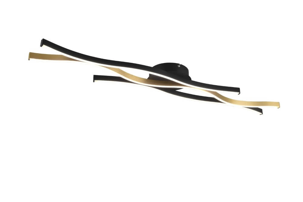 Deckenleuchte Blaze schwarz mit gold