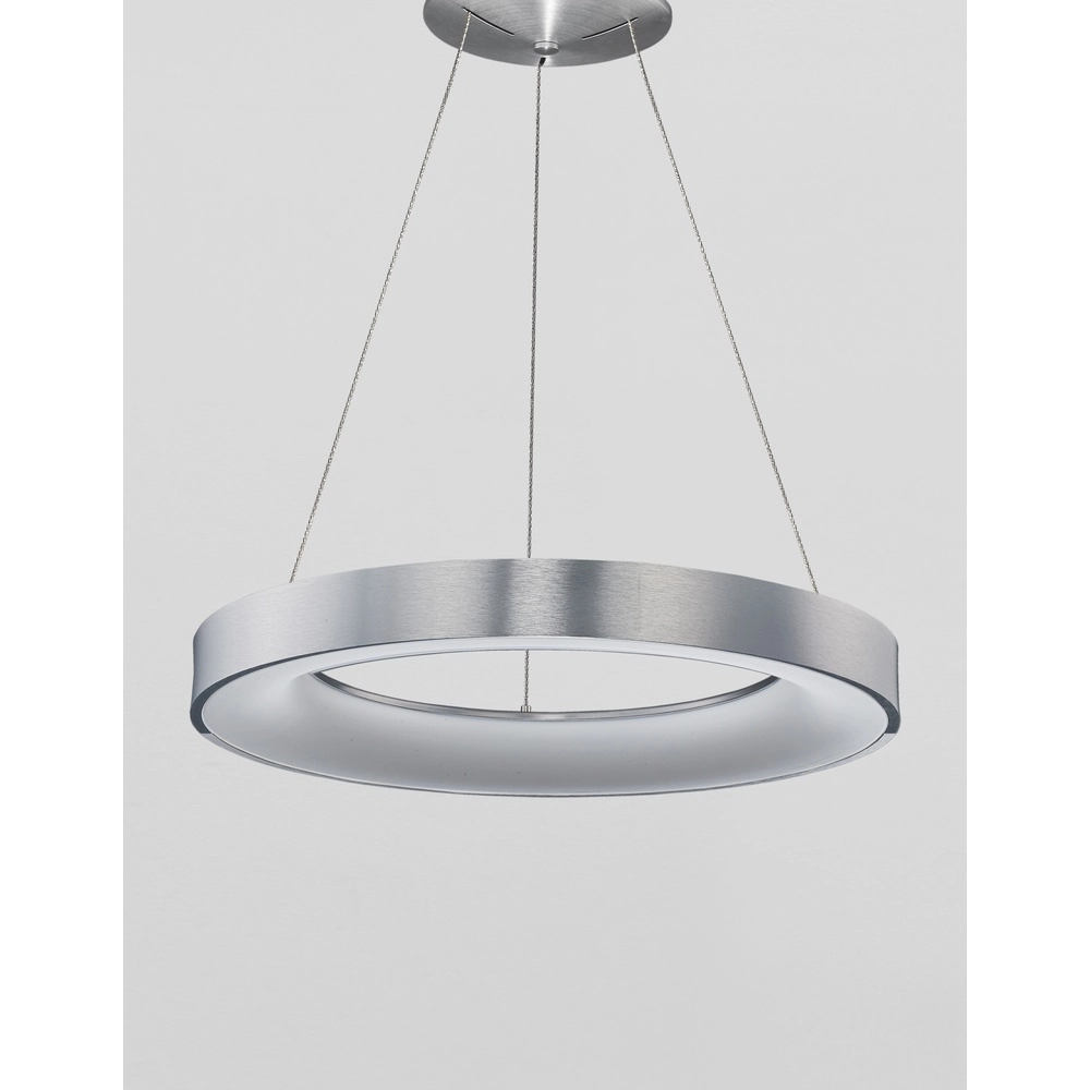 Pendelleuchte Rando Thin silbergrau Ø 60cm Lyora 5212017420251