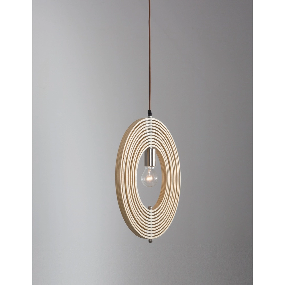 Moderne Pendelleuchte Asco Holz Ø 43cm Lyora 5212017424945