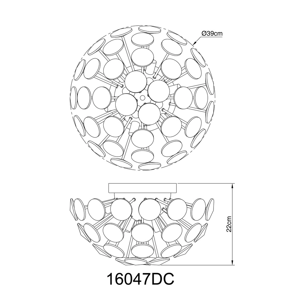 Deckenlampe Virina Chrom Globo 9007371484256