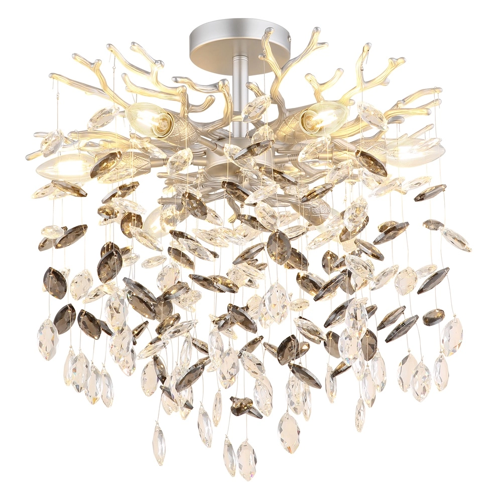 Deckenlampe Queena silbergrau Ø 50cm