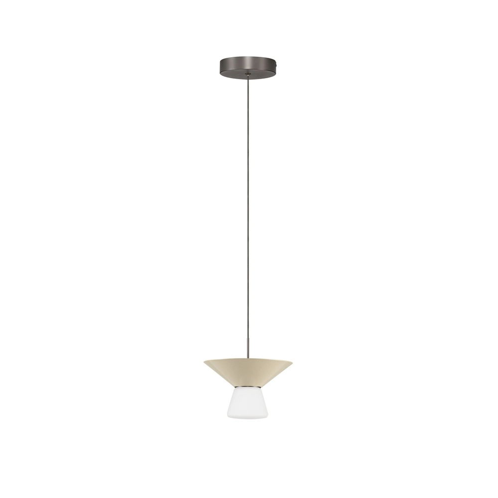 Design-Pendellampe Baris weiß mit grauem Ø 22 cm Lyora 5212017495273