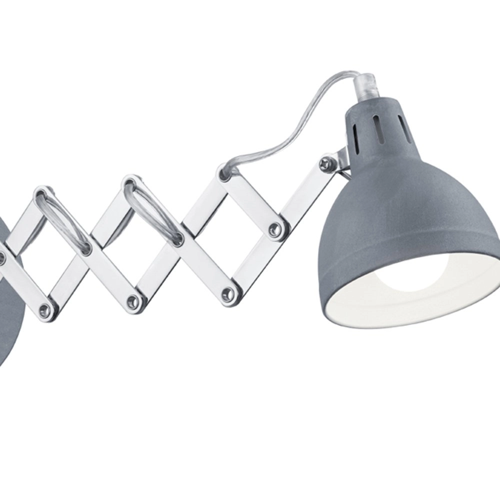 Leuchte Scissor Betongrijs mit chrom Trio 4017807348668