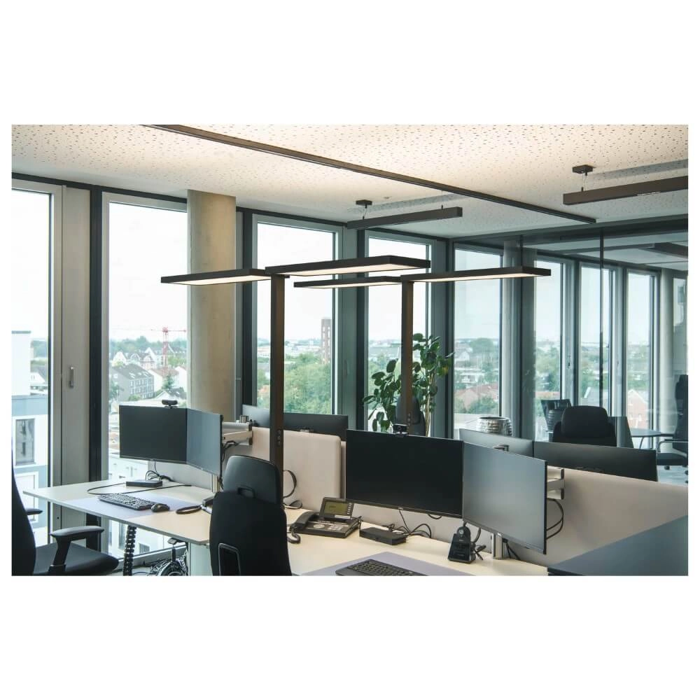 LED-Büro-Stehleuchte Worklight Pro schwarz - doppelt SLV 4024163277976