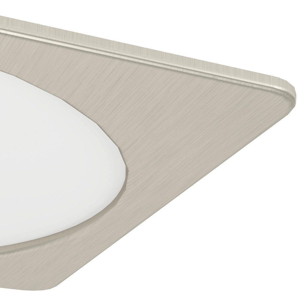 Einbaulampe Fueva 6 Quadrat – Edelstahl – 21,6x21,6 cm Eglo 9008606330898