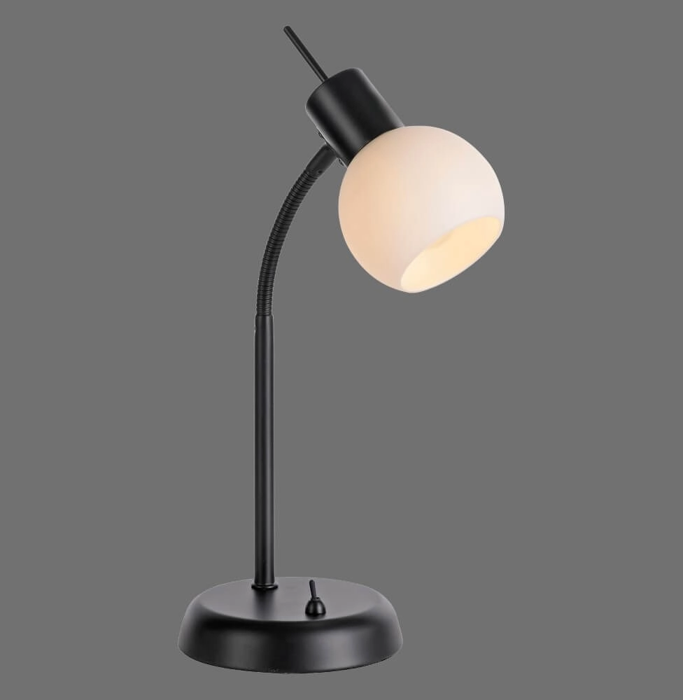 Schwarze Tischlampe Loki 1-Licht Just Light 4043689000813