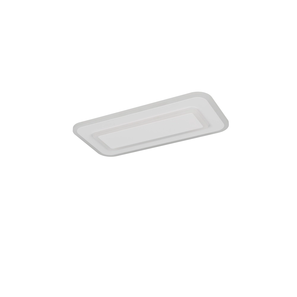 Moderne Deckenlampe Riva Weiß 40cm Trio 4017807682939