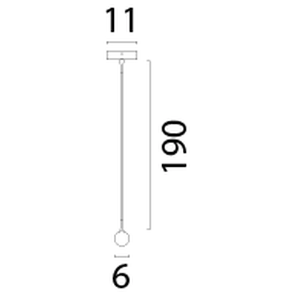 Pendellampe Talana schwarz Ø 6 cm Masterlight 8718121347400