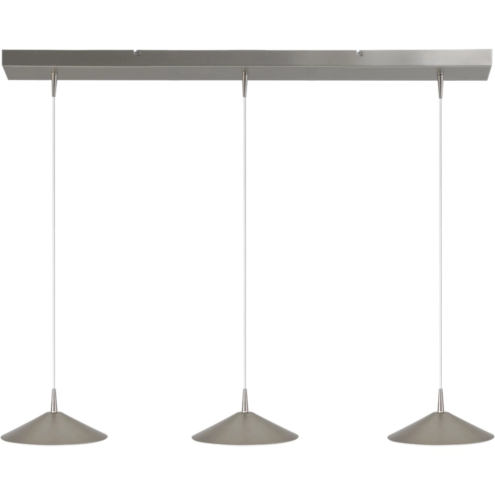3-Licht Pendellampe Ceppo Nickel Ø 22 cm
