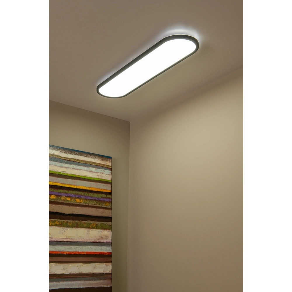 Ovales Deckenlicht Elly schwarzer 36W Lucide 5411212071828