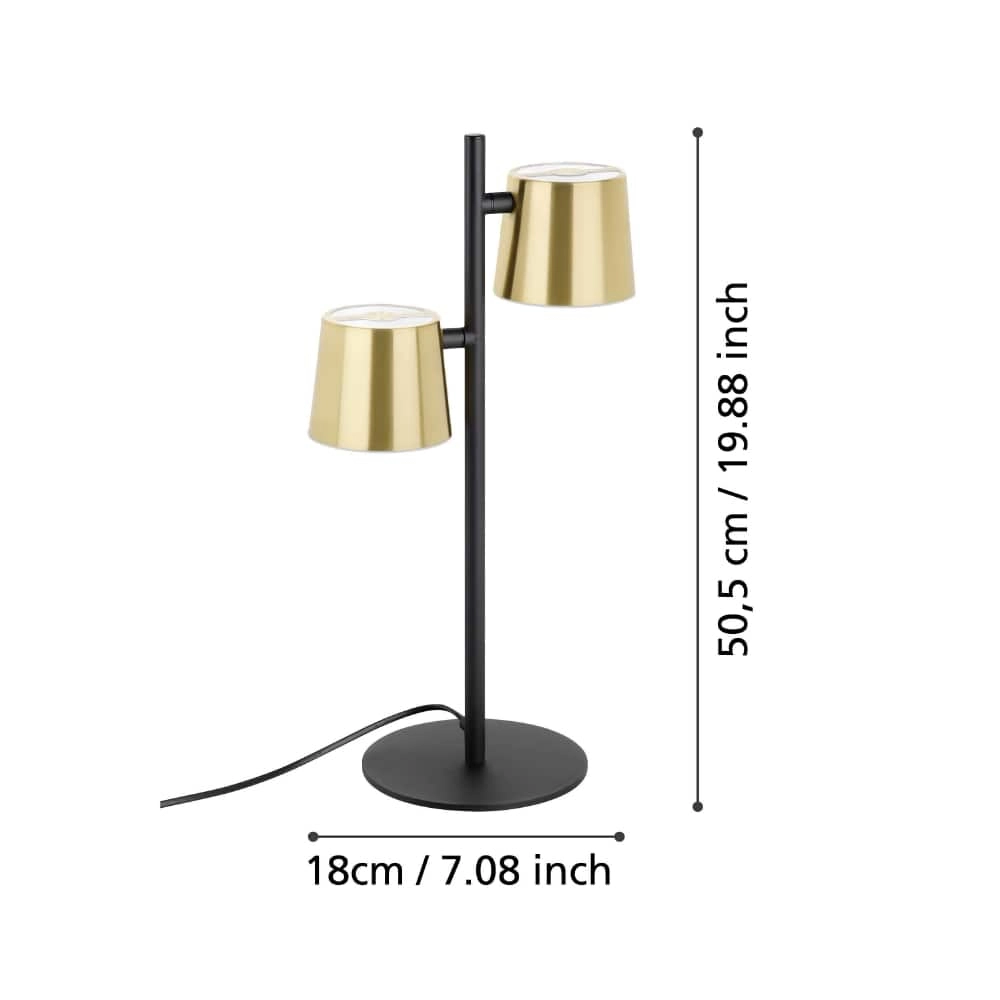 Schwarz mit goldener Tischlampe Altamira Stars of Light 9002759399863
