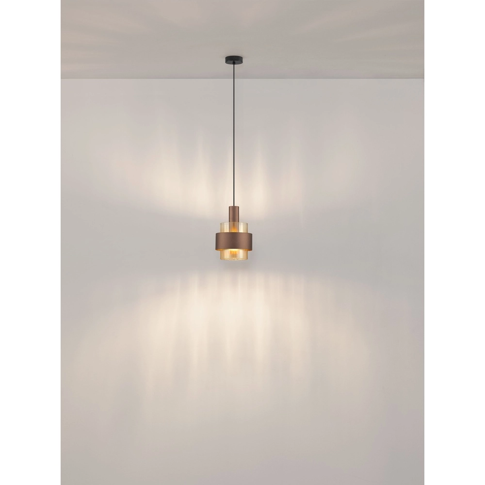 Moderne Pendellampe Serena Kaffeebraun Ø 18,5 cm Lyora 5212063501133