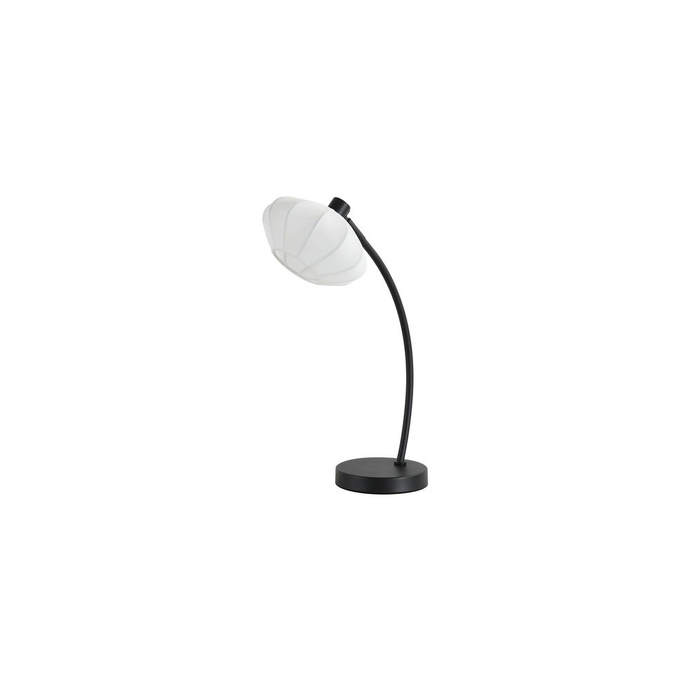 Tischlampe Radiant schwarz mit Kapuze