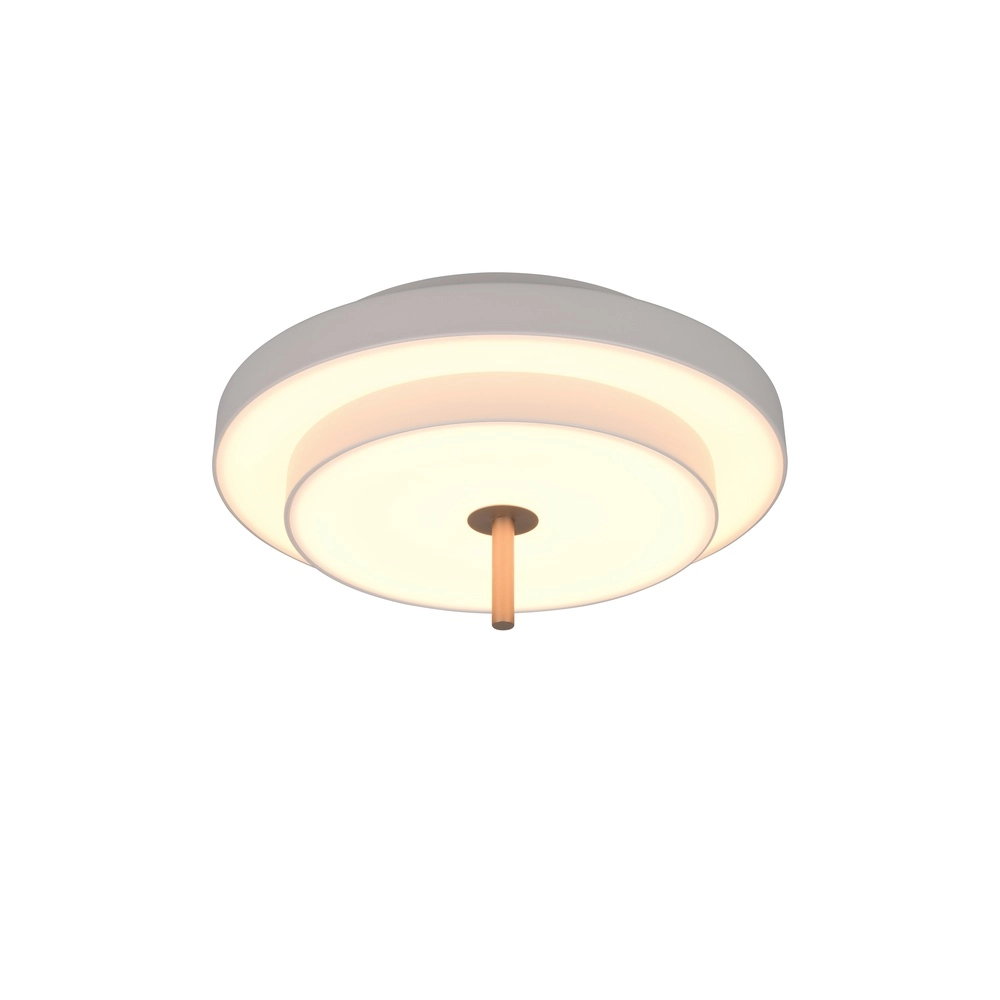 Moderne Deckenleuchte Keaton weiß Ø 40cm Trio 4017807653700