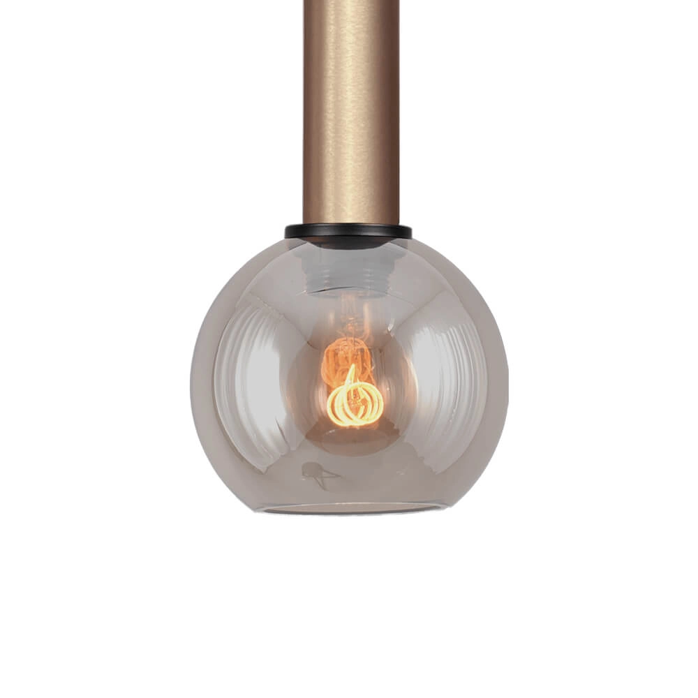 Hängelampe Ø 15cm Bella 2 Messinggold mit Goldglas Masterlight 8718121333915
