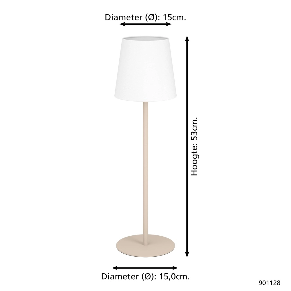 Tischlampe Fiorana 53 cm – Schwarz Eglo 9008606306893