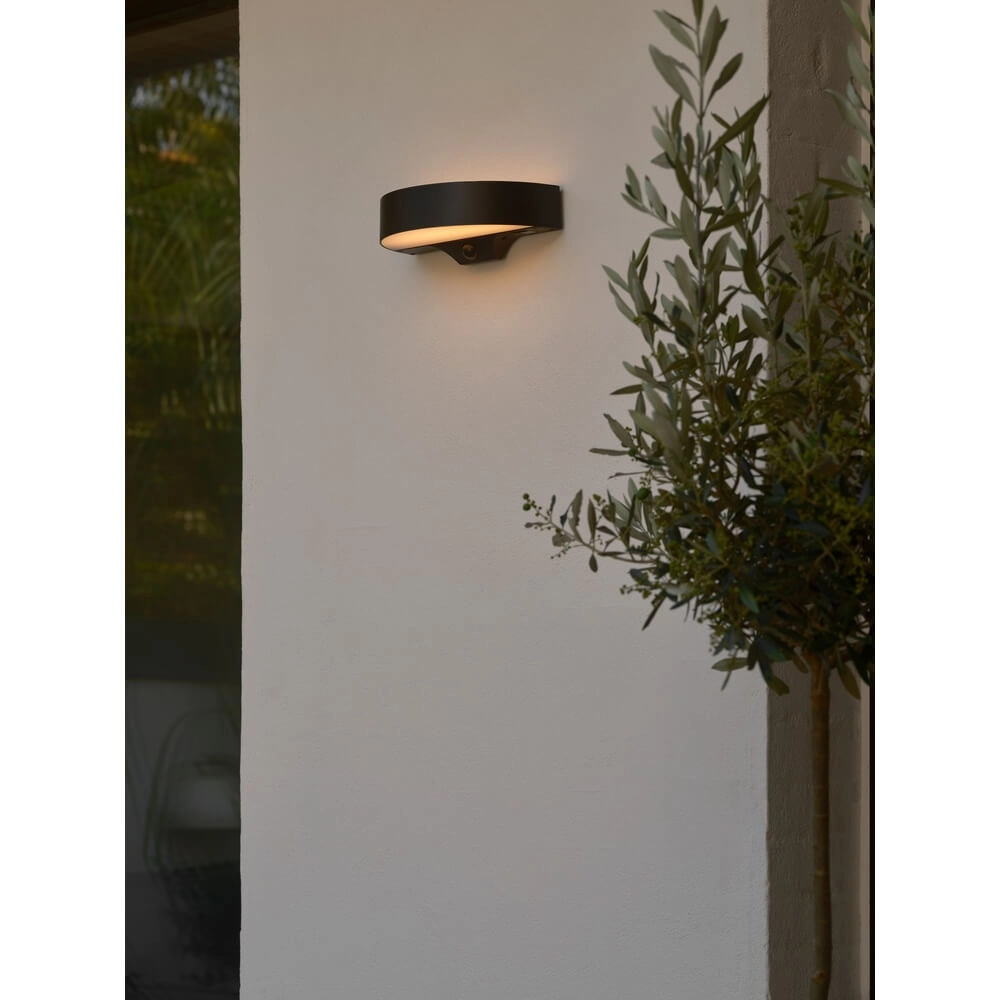 Solar-Wandleuchte Monay schwarz rund Nordlux 5704924023545