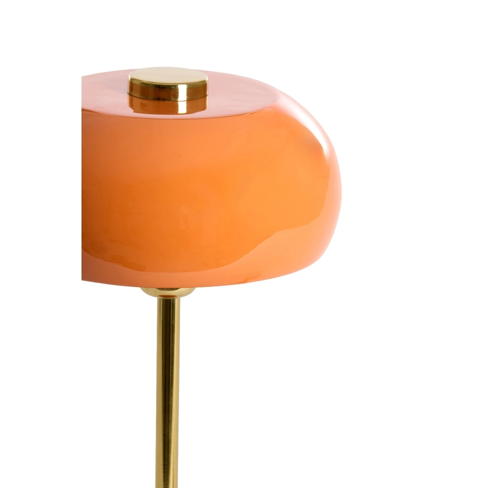 Tischlampe Surin Ø 23cm – glänzend orange mit Gold Light & Living 8717807740955