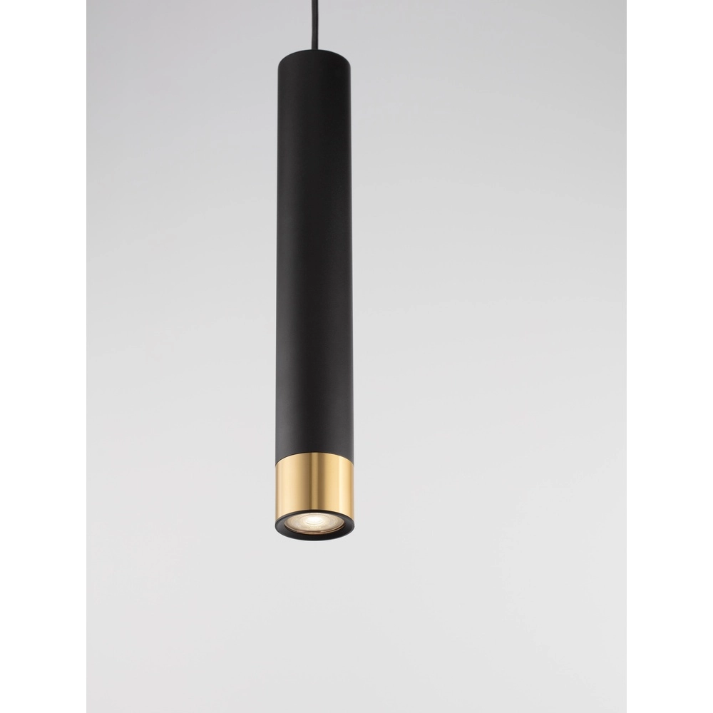 Design-Pendelleuchte Picto 40cm schwarz mit gold Lyora 5212017430380