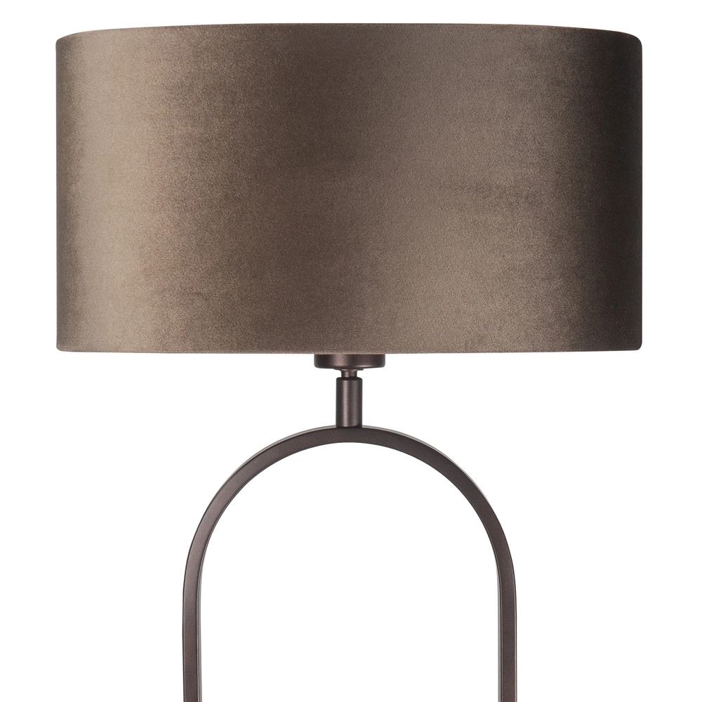 Tischlampe Verona Schokolade 48cm Highlight 8718379050589