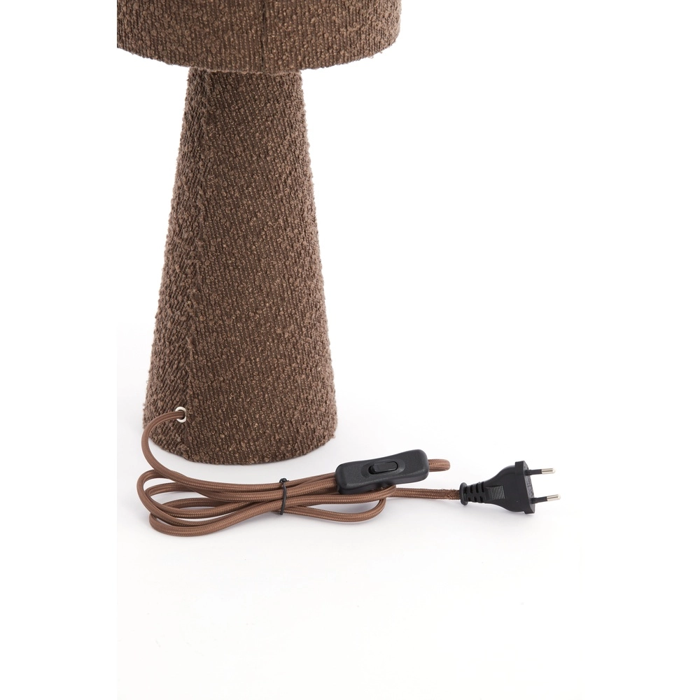 Boucle-Tischlampe Micky 58 cm – braun Light & Living 8717807782764