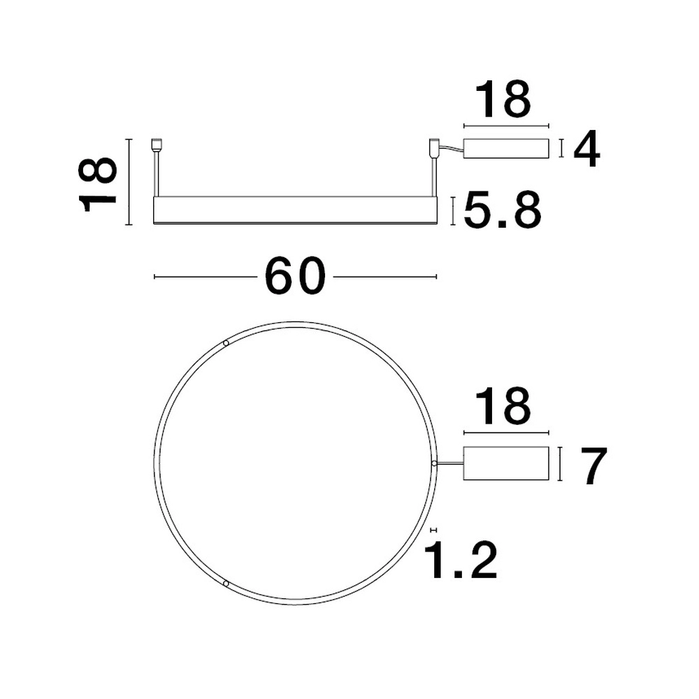 Deckenlampe Motif weiß Ø 60cm Lyora 5212017442970