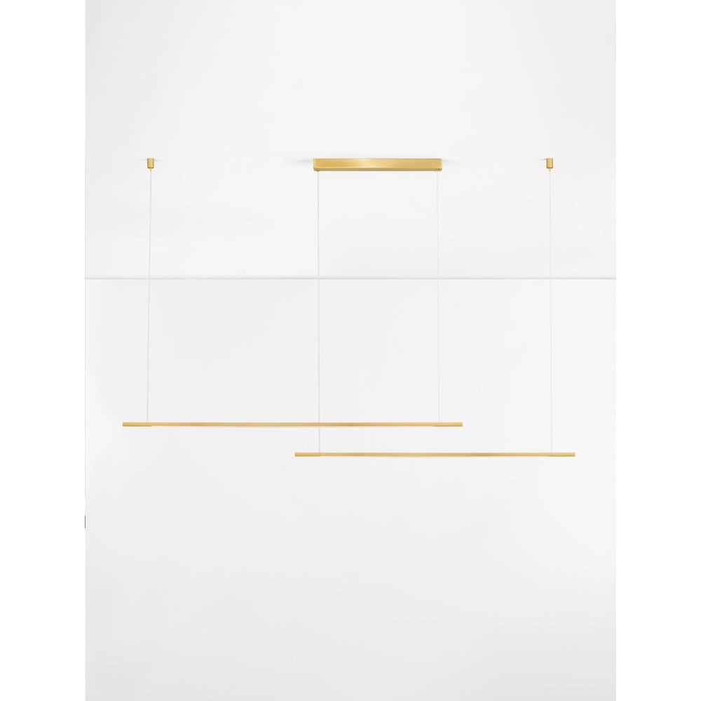 Schlanke Pendelleuchte Brillia gold 161cm Lyora 5212017473806