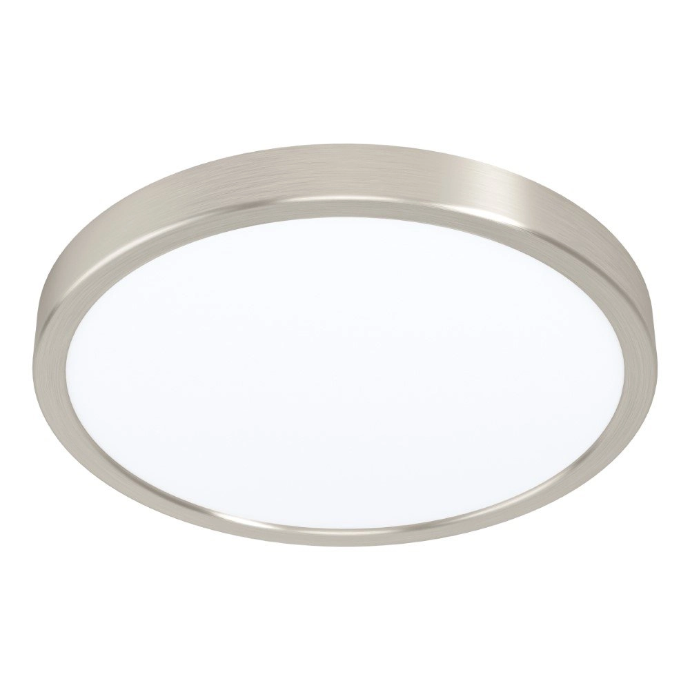 LED-Deckenlampe Fueva 5 20W - 4000k - Ø28,5 cm Nickel