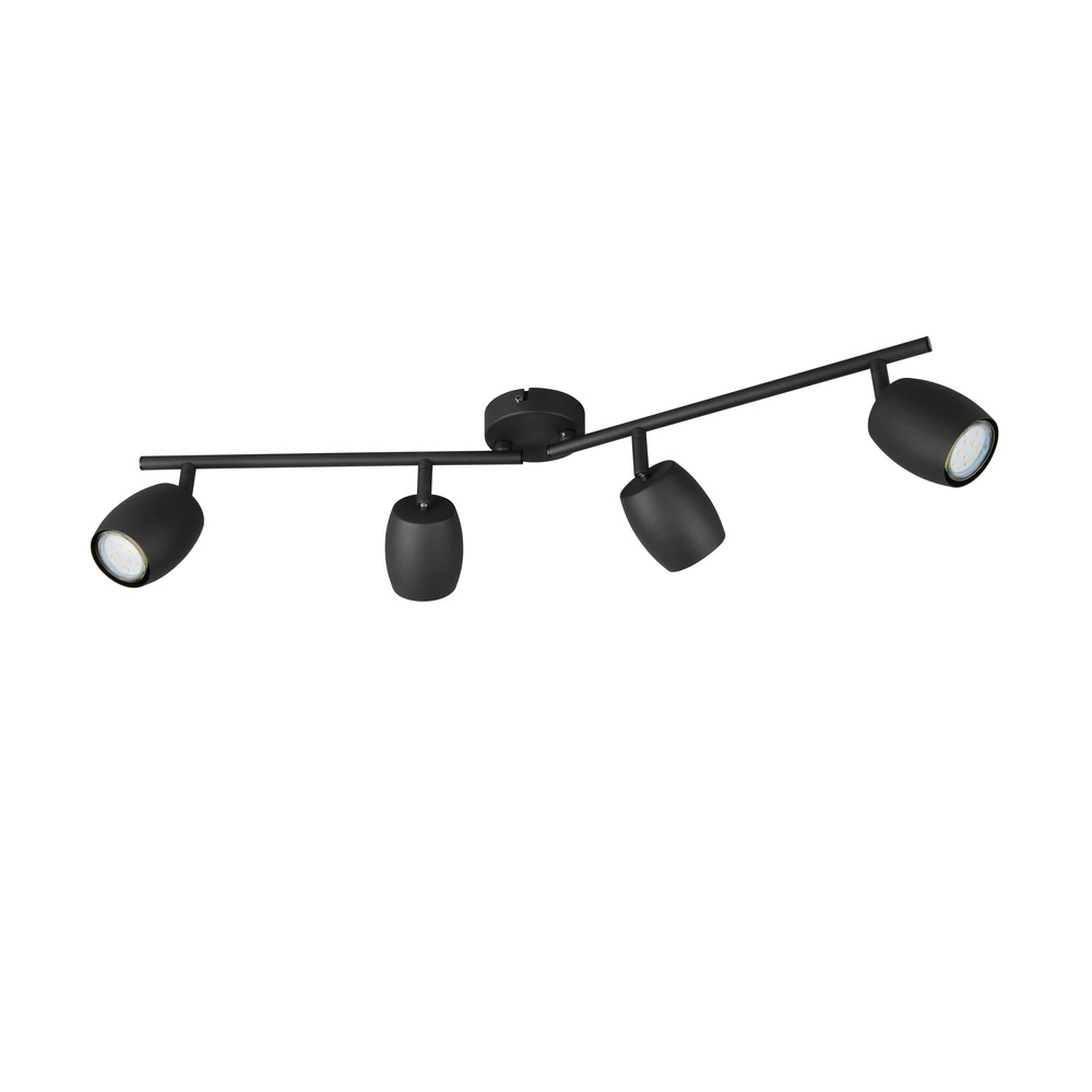 Deckenlampe Nancy 4-flammig schwarz Trio 4017807657005