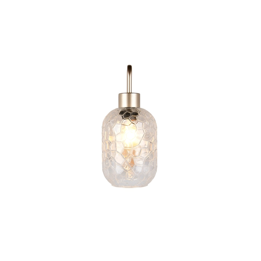 Wandlampe Emelie Gold mit Rauchglas Trio 4017807702583