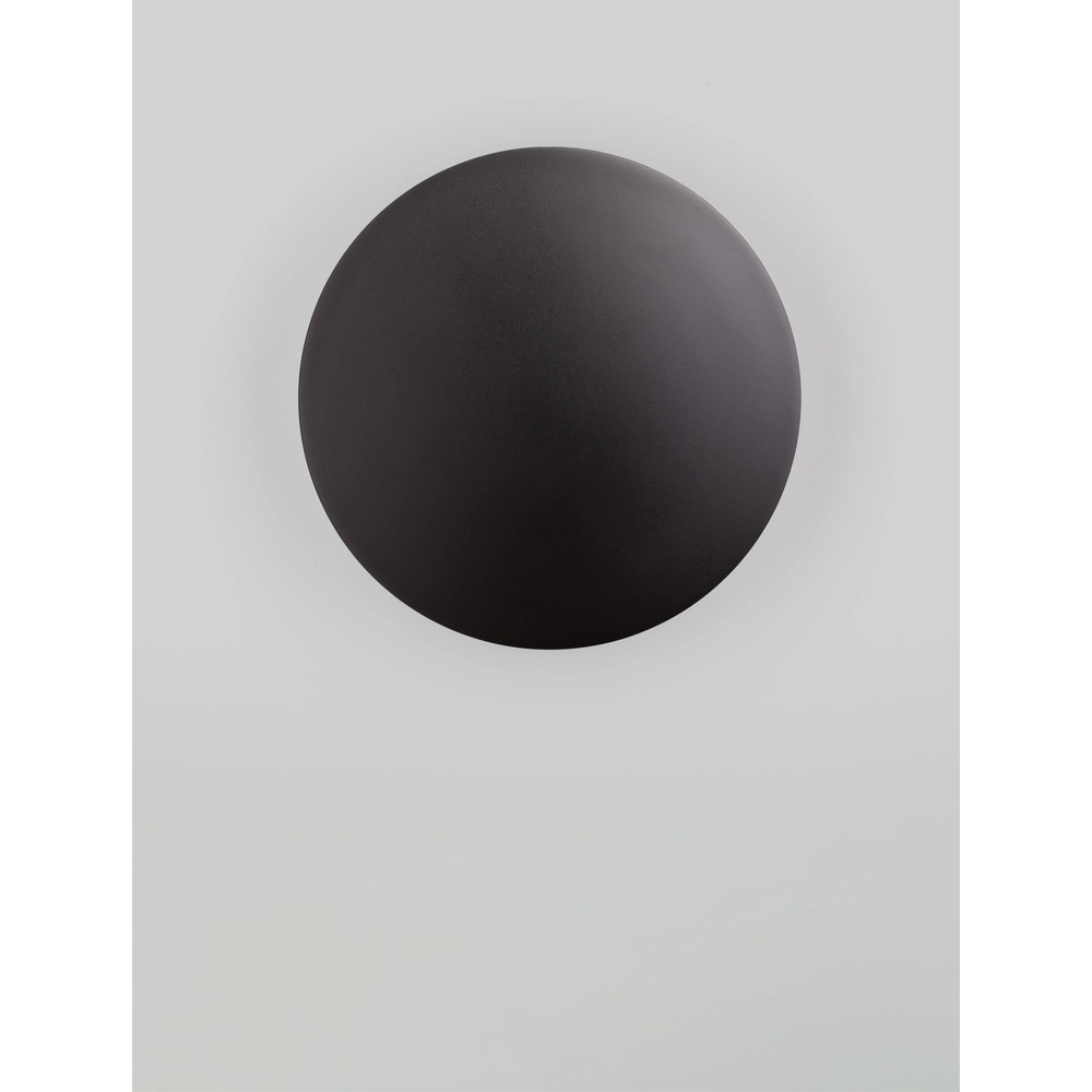 Runde Wandleuchte Copper schwarz Ø 30cm Lyora 5212017447388