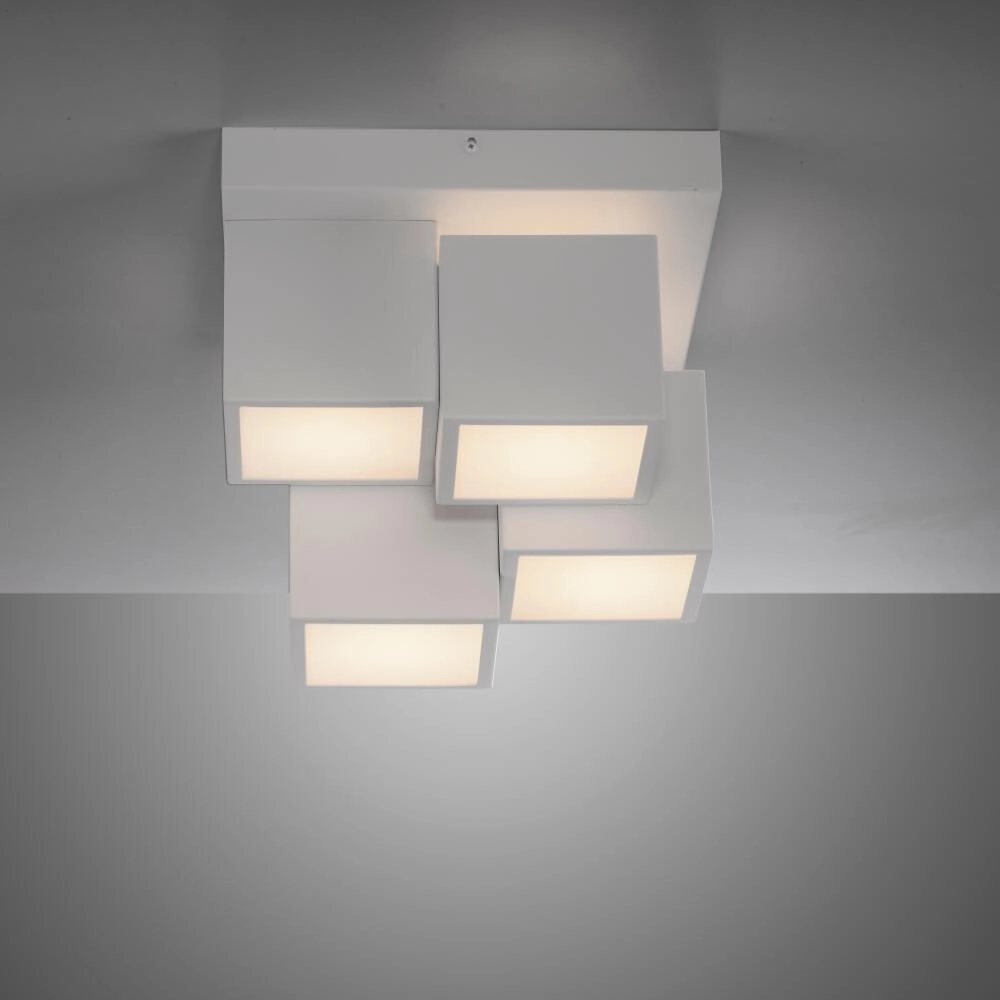 Weiße Deckenleuchte Tetris Weiß Just Light 4043689004545