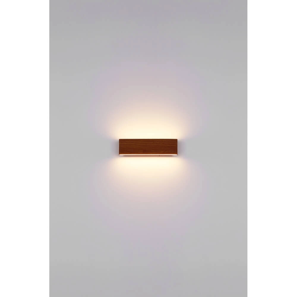 Design-Wandleuchte Siegfried M Holz mit Schalter Globo 9007371418145