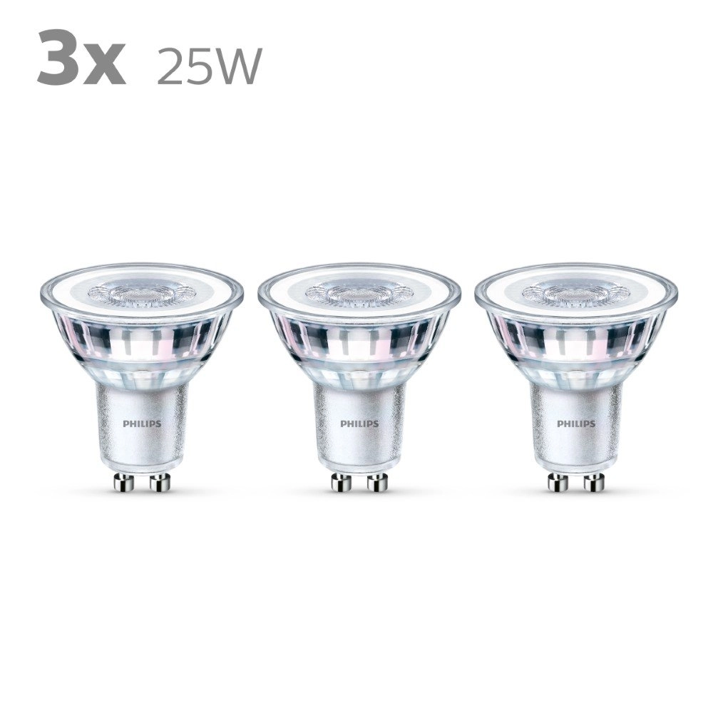 2,7W - GU10 - 2700K - 215 lumen 3er-Set Philips 8718699776138
